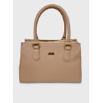 Bolsa Tote Bege Couro Média