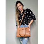 Bolsa Tote Caramelo Couro Média