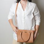 Bolsa Tote Mel Couro Alça Removível