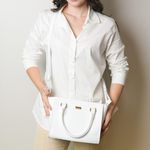 Bolsa Tote Branco Couro