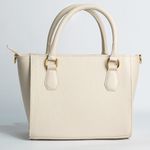 Bolsa Tote Off White Couro Alça Removível