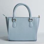 Bolsa Tote Azul Candy Couro Alça Removível