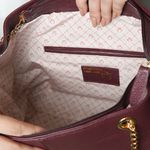 Bolsa Vinho Shopping Grande Couro