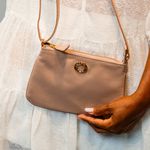 Bolsa Tiracolo Bege Couro