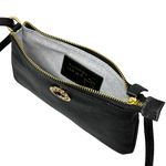 Bolsa Tiracolo Preta Couro