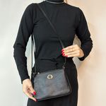 Bolsa Tiracolo Preta Couro