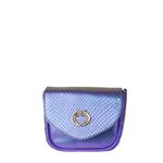 Mini Bag Tiracolo Roxo Holográfica Couro Bia Pequena