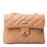 Bolsa Tiracolo Mel Couro Matelassê Média Tati