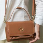 Bolsa Caramelo Tiracolo Couro Jana Pequena