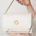 Bolsa Off White Tiracolo Couro Jana Pequena
