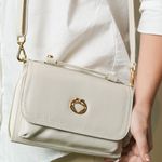 Bolsa Off White Tiracolo Couro Jana Pequena