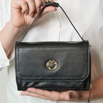 Bolsa Preta Tiracolo Couro Jana Pequena