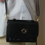 Bolsa Preta Tiracolo Couro Jana Pequena