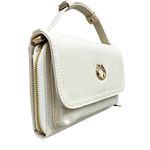 Bolsa Off White Tiracolo Couro Jana Pequena