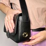 Bolsa Tiracolo Preta Antonela Couro