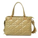 Bolsa Tote Pistache Couro Metalassê 