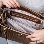 Bolsa Prata Velho Tote Couro Grande