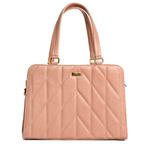 Bolsa Tiracolo Blush Couro Matelassê Alça Transversal Removível