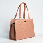 Bolsa Tiracolo Blush Couro Matelassê Alça Transversal Removível