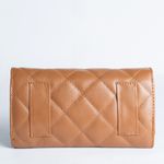 Bolsa Clutch 3 em 1 Caramelo Couro com Alça Tiracolo/Pochete