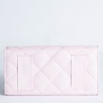 Bolsa Clutch 3 em 1 Rosa Candy Couro com Alça Tiracolo/Pochete