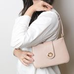 Bolsa Tiracolo Bege em Couro Pequena Mari