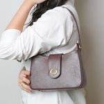 Bolsa Tiracolo Marrom em Couro Pequena Mari