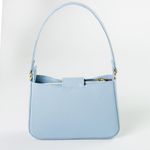 Bolsa Tiracolo Azul Candy em Couro Pequena Mari