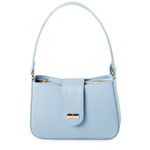 Bolsa Tiracolo Azul Candy em Couro Pequena Mari