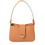 Bolsa Tiracolo Mel em Couro Pequena Mari