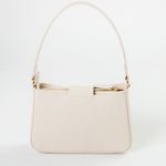 Bolsa Tiracolo Off White em Couro Pequena Mari