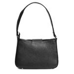 Bolsa Tiracolo Preta em Couro Pequena Mari