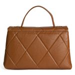 Bolsa Tote Caramelo Couro Alça Transversal Removível Média