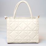 Bolsa Tote Off White Couro Metalassê