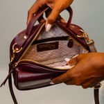 Bolsa Tiracolo Vinho Couro Mikaele