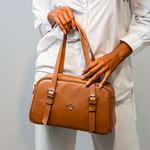 Bolsa Tiracolo Caramelo Couro 