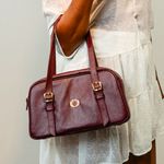 Bolsa Tiracolo Vinho Couro 