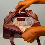 Bolsa Tiracolo Vinho Couro 