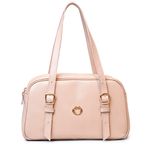 Bolsa Tiracolo Bege Couro 