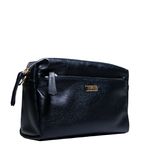 Bolsa Tiracolo Preta Couro 