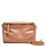 Bolsa Tiracolo Caramelo Couro 