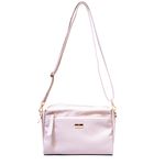 Bolsa Tiracolo Bege Couro 