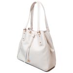 Bolsa Tote Off White Couro