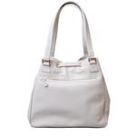 Bolsa Tote Off White Couro