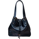 Bolsa Tote Preta Couro