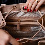 Bolsa Tote Bege Couro