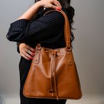 Bolsa Tote Caramelo Couro