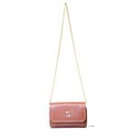 Bolsa Jana Night Marrom Conhaque Couro Pequena