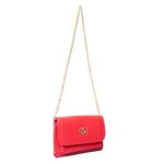Bolsa Jana Night Vermelho Morango Couro Verniz Pequena