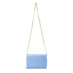 Bolsa Jana Night Azul Hortênsia Couro Pequena